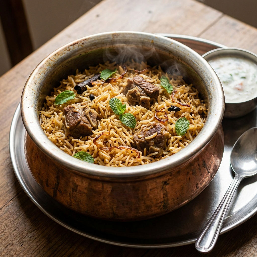 Mutton Pulao Daig
